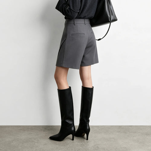Asymmetric High Waist Midi Skirt - Casual A-Line Fashion